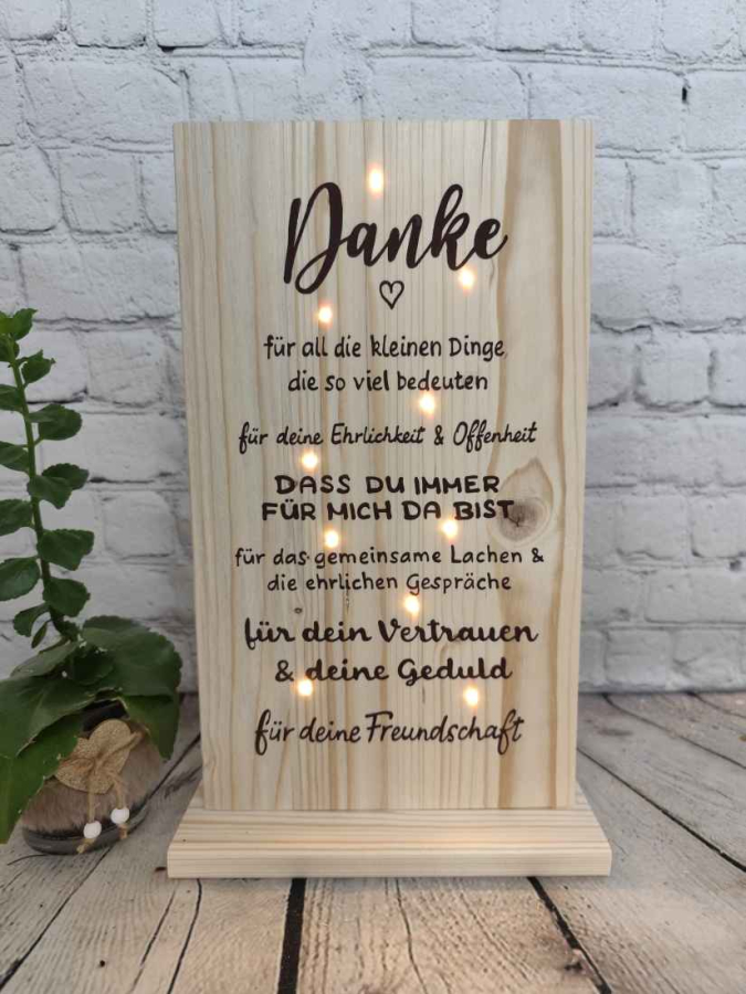 Geschenk für beste Freundin Danke Freundschaft